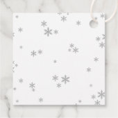 Kleine bundel met vrolijk kerstBaby shower Bedankjes Labels (Achterkant)