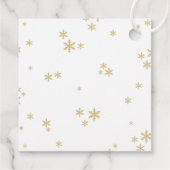 Kleine bundel met vrolijk kerstBaby shower Bedankjes Labels (Achterkant)