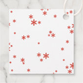 Kleine bundel met vrolijk kerstBaby shower Bedankjes Labels (Achterkant)