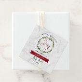 Kleine bundel met vrolijk kerstBaby shower Bedankjes Labels (In situ)