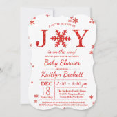 Kleine bundel met vrolijk kerstBaby shower Kaart (Voorkant)