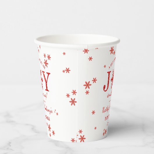 Kleine bundel met vrolijk kerstBaby shower Papieren Bekers (Rechts)