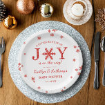 Kleine bundel met vrolijk kerstBaby shower Papieren Bordje<br><div class="desc">Viel in stijl met deze trendy baby shower papieren borden. Het ontwerp is gemakkelijk te personaliseren met je eigen formulering en je familie en vrienden zullen enthousiast zijn als ze deze fantastische feestelijke borden zien.</div>