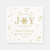 Kleine bundel met vrolijk kerstBaby shower Servet (Voorkant)