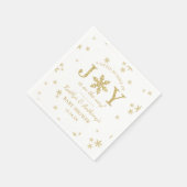 Kleine bundel met vrolijk kerstBaby shower Servet (Hoek)