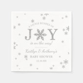 Kleine bundel met vrolijk kerstBaby shower Servet (Voorkant)