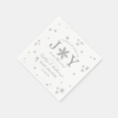 Kleine bundel met vrolijk kerstBaby shower Servet (Hoek)