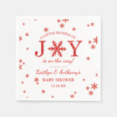 Kleine bundel met vrolijk kerstBaby shower Servet (Voorkant)