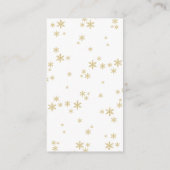 Kleine bundel met vrolijk kerstboek Baby shower Informatiekaartje (Achterkant)