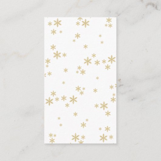 Kleine bundel met vrolijk kerstboek Baby shower Informatiekaartje (Achterkant)