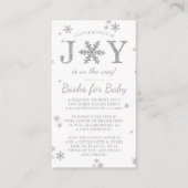 Kleine bundel met vrolijk kerstboek Baby shower Informatiekaartje (Voorkant)