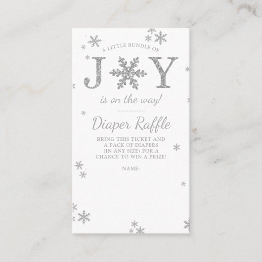 Kleine bundel met vrolijk kerstcadeautje Baby show Informatiekaartje (Voorkant)