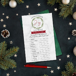 Kleine bundel met vrolijk kerstfeest Baby shower