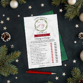 Kleine bundel met vrolijk kerstfeest Baby shower