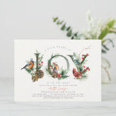 Kleine bundel van Joy Birds Boy Baby shower Kaart (Staand voorkant)