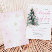 Kleine bundel van Joy Christmas Baby shower Kaart