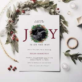 Kleine bundel van JOY Ultrasound Xmas-Baby shower Kaart