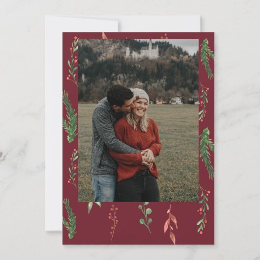 Kleine bundel van JOY Ultrasound Xmas-Baby shower Kaart (Achterkant)