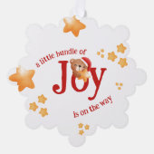 Kleine bundel van vreugde Beer Ornament Kaart (Voorkant)