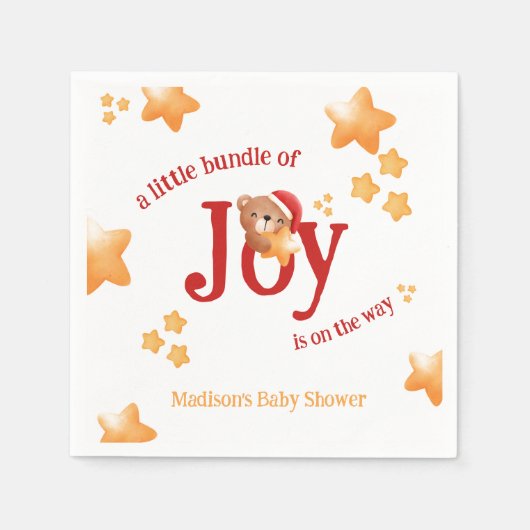 Kleine bundel van vreugde Beer Servet (Voorkant)