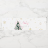 Kleine bundel van Vreugde Kerstmis Waterfles Etiket (Enkel label)