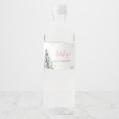 Kleine bundel van Vreugde Kerstmis Waterfles Etiket (Voorkant)