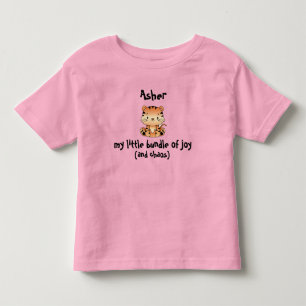 Kleine bundel van vreugde Speelse Tijger Peuter T- Kinder Shirts