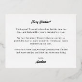 Kleine bundel van zangerschapskondiging goud folie uitnodiging briefkaart (Achterkant)