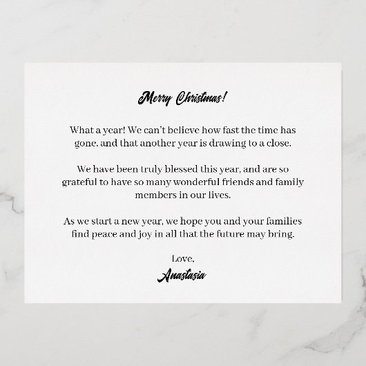 Kleine bundel van zangerschapskondiging goud folie uitnodiging briefkaart (Achterkant)