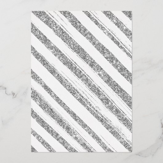 Kleine bundel vrolijk kerstBaby shower echt Folie Uitnodiging (Achterkant)