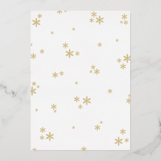 Kleine bundel vrolijk kerstBaby shower echt Folie Uitnodiging (Achterkant)