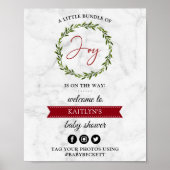 Kleine bundel vrolijk kerstfeest Baby shower welko Poster (Voorkant)