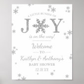 Kleine bundel vrolijk kerstfeest Baby shower welko Poster (Voorkant)