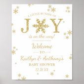 Kleine bundel vrolijk kerstfeest Baby shower welko Poster (Voorkant)
