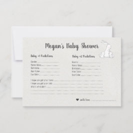 Kleine Bunnies | Twindenergie voor Baby shower Kaart