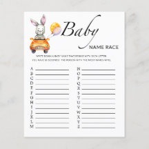 Kleine bunny baby shower baby game