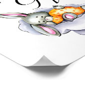 Kleine bunny cards en cadeaubord poster (Hoek)