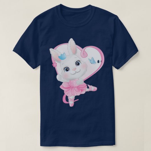 Kleine bunny met waterverf Funny Quote voor T-shirt (Design voorkant)