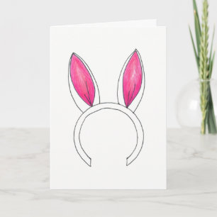 Kleine Bunny Rabbit Ears Zwangerschap Baby Vervald Aankondiging