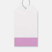 Kleine Bunny Rabbit in Cute Flowers Dank je Cadeaulabel (Achterkant)