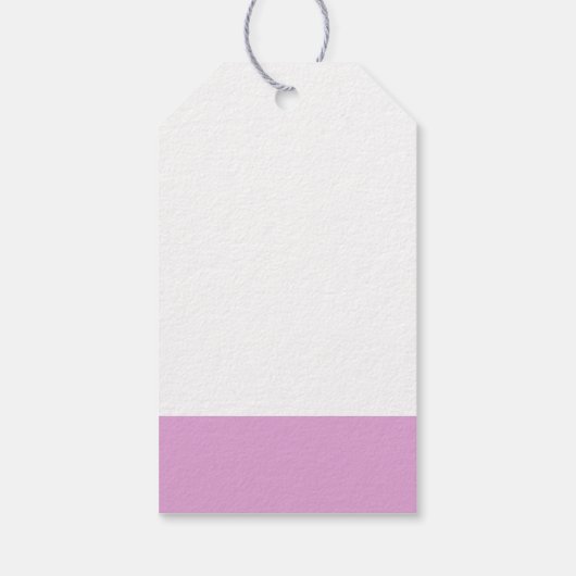 Kleine Bunny Rabbit in Cute Flowers Dank je Cadeaulabel (Achterkant)