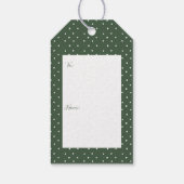 Kleine Bunny Snuggable Fireplace kerstboom Cadeaulabel (Achterkant)