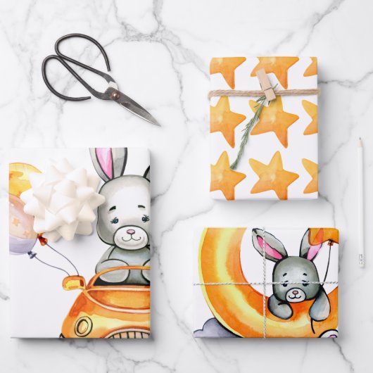 Kleine bunny Wrapping Paper Sheets (Voorkant)