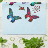  kleine Butterflies Theedoek (Gevouwen)