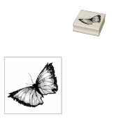 Kleine Butterfly Rubber Stamp Rubberstempel (Gestempeld)