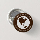 Kleine Button - aardwetenschappen (Voorkant /achterkant)