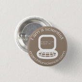 Kleine Button - Computerwetenschap (Voorkant /achterkant)