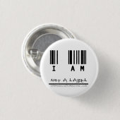 Kleine Button - "Geen label" (Voorkant /achterkant)