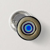 Kleine Button/ Grieks boze oog Ronde Button 3,2 Cm (Voorkant /achterkant)