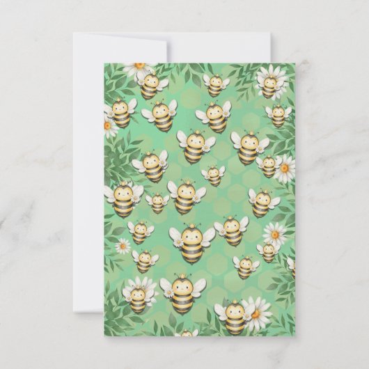 Kleine buzz bij dank je kaart (Achterkant)